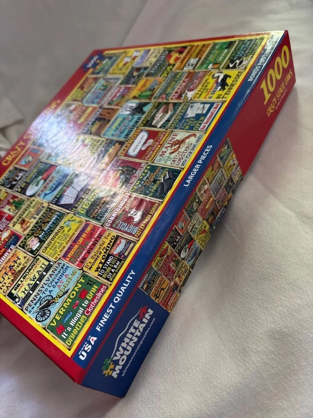 Crazy State Laws Jigsaw Puzzle 1000 Pieces By White Mountain With Bonus Poster I